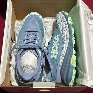 Hoka Women's Sneakers in Blue and Green